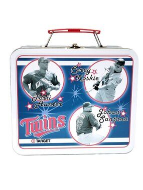 Minnesota Twins 2004 SGA Metal Lunchbox Target 6 Players Featured